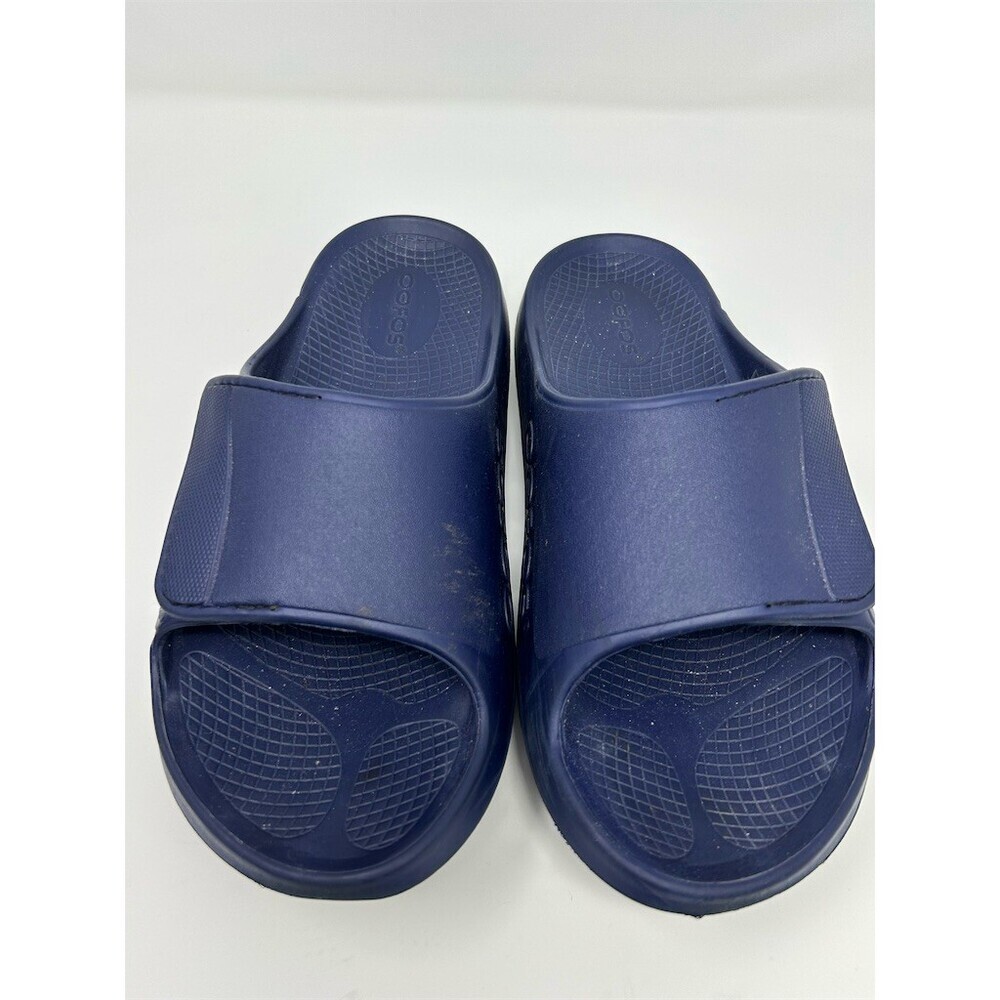 OOFOS OOahh Sport Flex Recovery Slide Sandals Unisex Navy Blue Size 41 - Picture 5 of 12